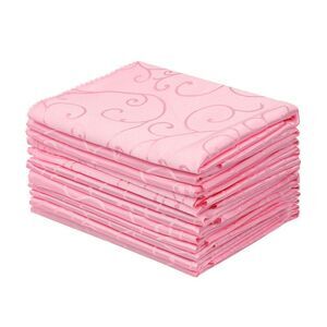 6 Pack Polyester Napkins for Weddings Dinner Banquets 19x19 Inch Pink